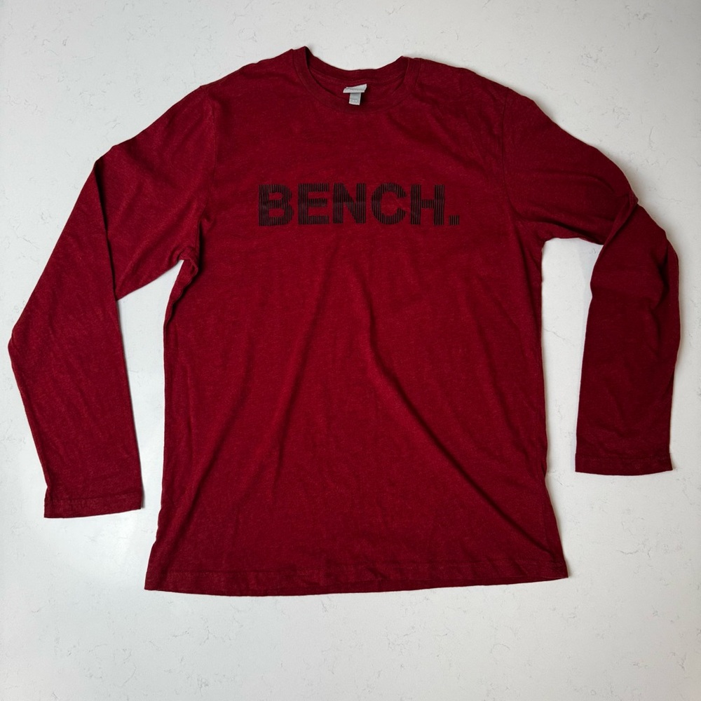 Bench Deep Red Long Sleeve Men's Tee